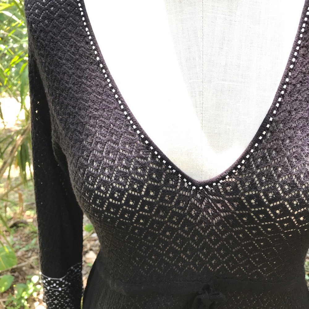 Sigrid Olsen Sheer Crochet Blouse Cover Up Top - Picture 2 of 6